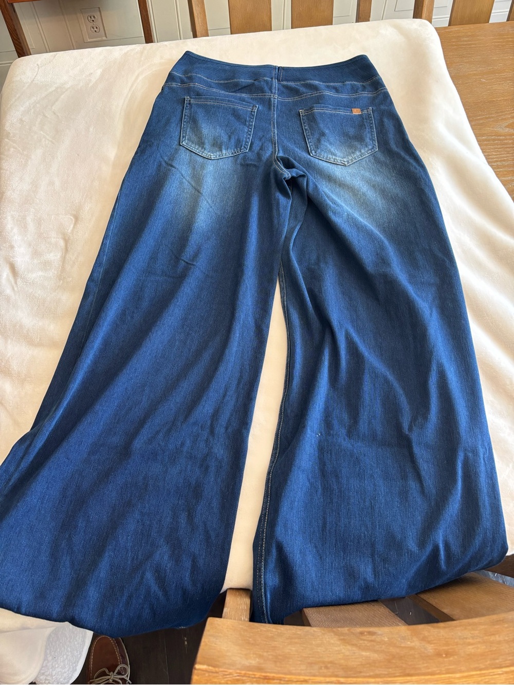 HALARA Blue Wide Leg Denim-Look Jeans - Picture 5 of 6